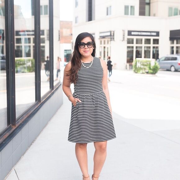 J. Crew Daybreak Striped Sleeveless Dress - Picture 1 of 12